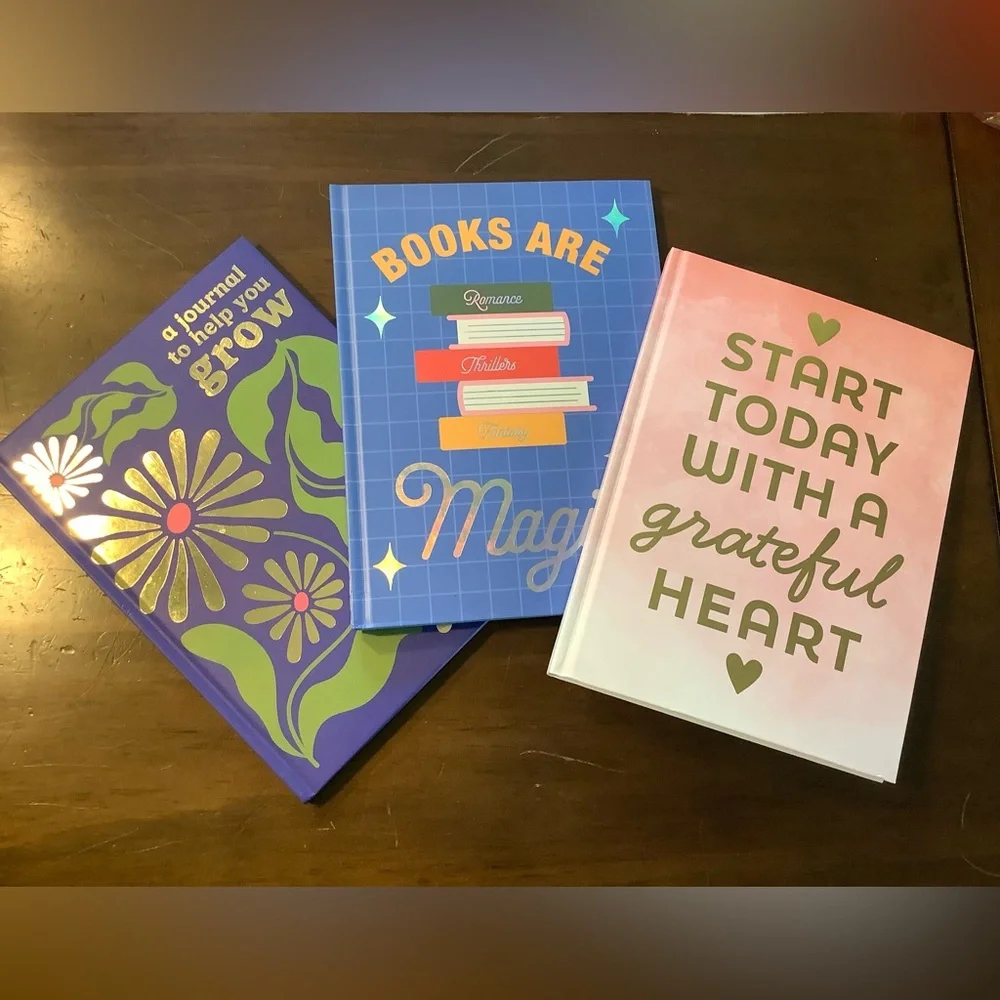 Inspirational Journal Trio - Floral, Blue, Pink